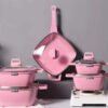Enamel Cookware Set with Lid