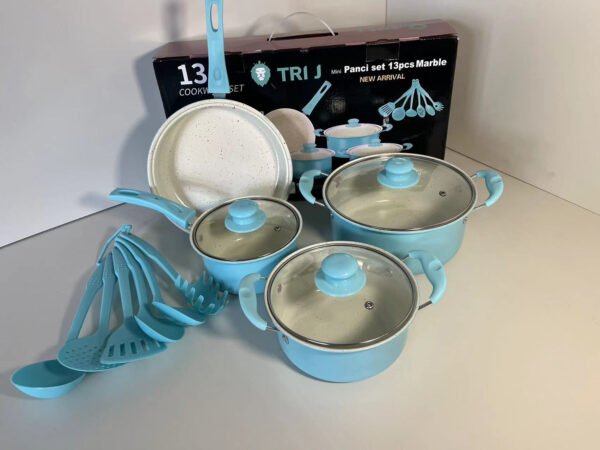 Turquoise Kitchen Cookware Set