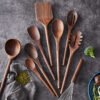 Elegant Wooden Kitchen Utensil Set