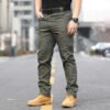 Cargo Pants Men Outdoor Waterproof Elastic Hiking Hunting Trousers Casual Multi Pocket Pants Male Work Jogger Plus Size