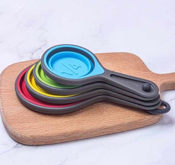 Collapsible Silicone Measuring Spoon Set