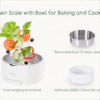 Removable LCD Kitchen Scale with Stainless Steel Bowl