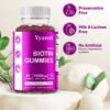 Raspberry Biotin Gummies Hair Nails