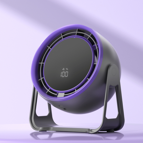 USB Mini Hand Fan with LED Display