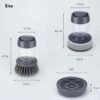 Soap Dispensing Dish Scrubber Set