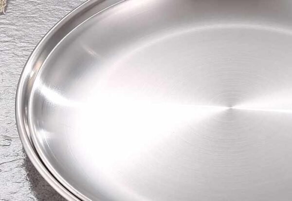 Stainless Steel Round Dinner Plates