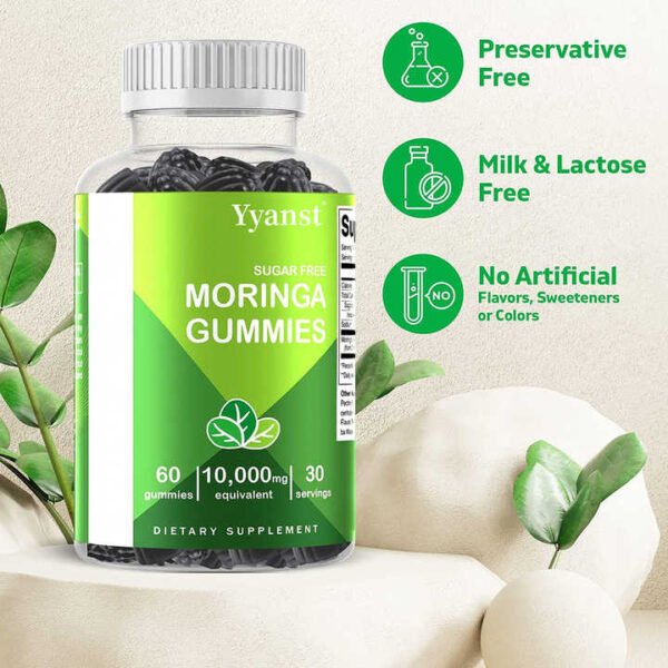 Sugar-Free Moringa Immunity Vegan Gummies
