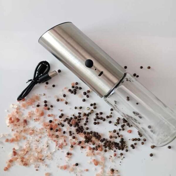 Electric Pepper Mill with Glass Jar