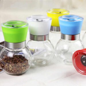 Colorful Glass Salt & Pepper Shakers