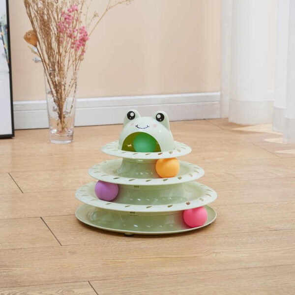 Interactive Cat Tower Turntable Toy