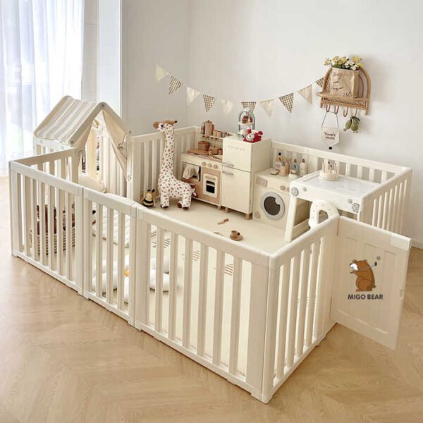 MIGO Bear Kids Playpen Storage Set