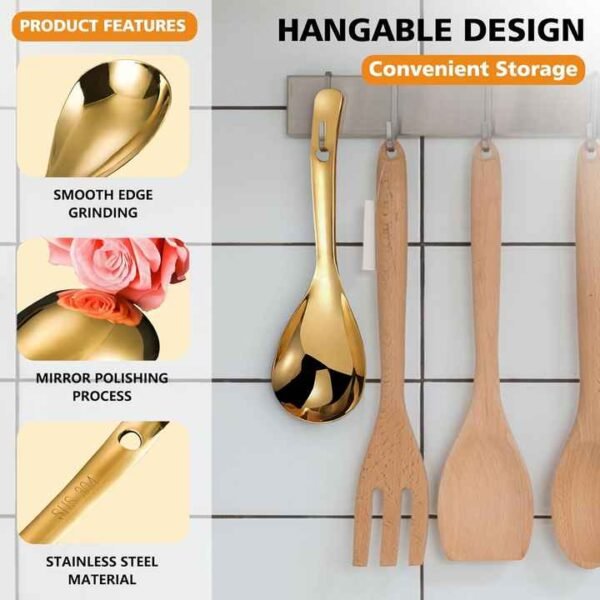 Gold & Silver Stainless Steel Spoons
