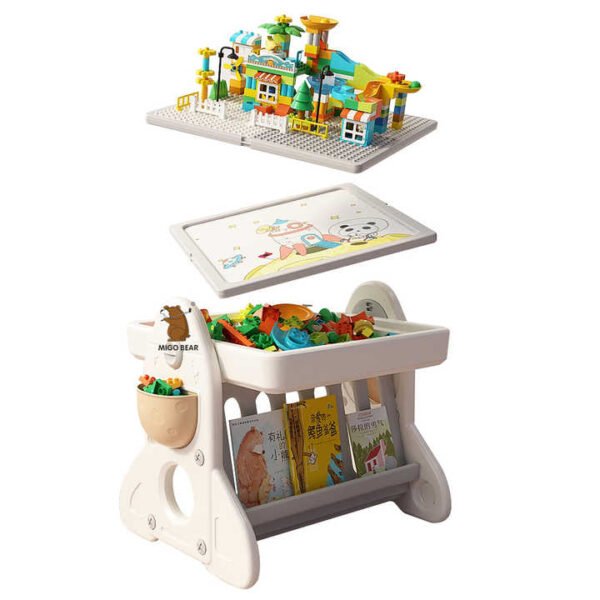 MIGO BEAR Kids Plastic Foldable Desk Set
