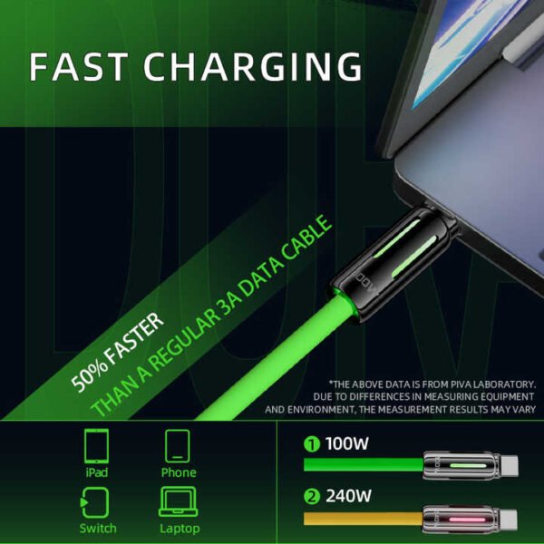 RGB Fast Charging USB-C Cable