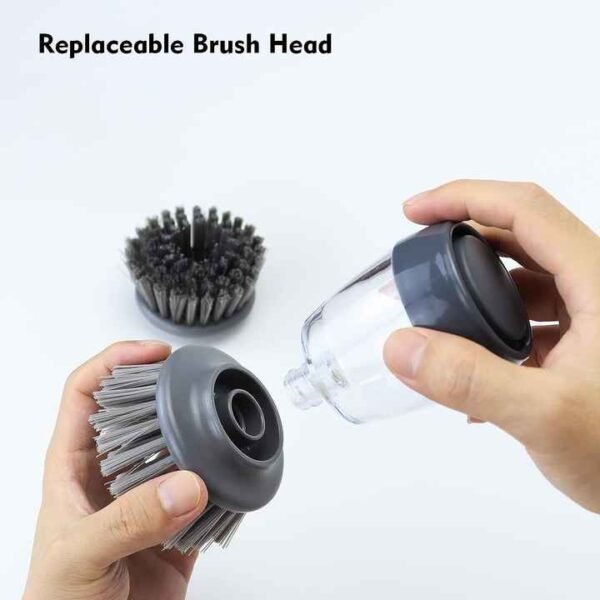 Soap Dispensing Dish Scrubber Set