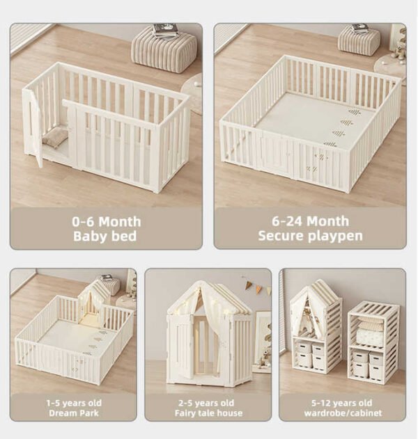 MIGO Bear Kids Playpen Storage Set
