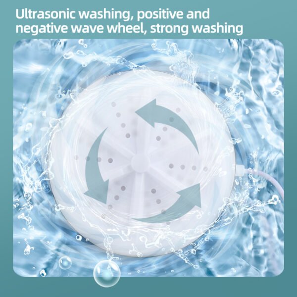24W Mini Ultrasonic Washing Machine