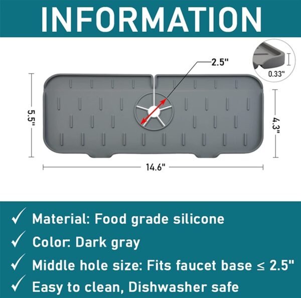 Silicone Faucet Splash Guard Pad